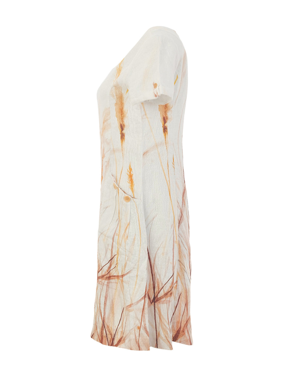 Vestido Linho Dolcezza “Reeds by the Shore” by Majella LeBlanc.