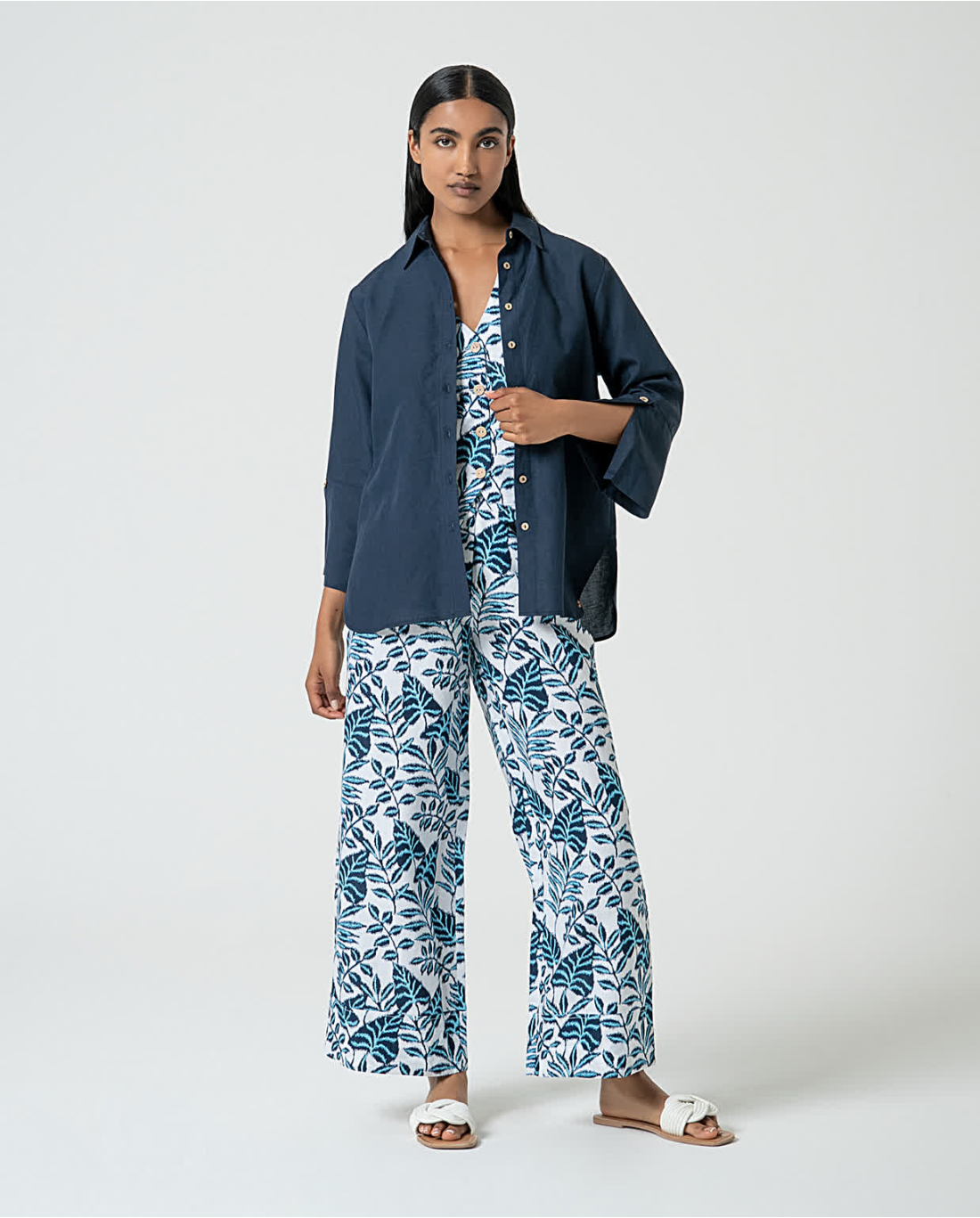 Camisa manga 3/4 Marinho SURKANA