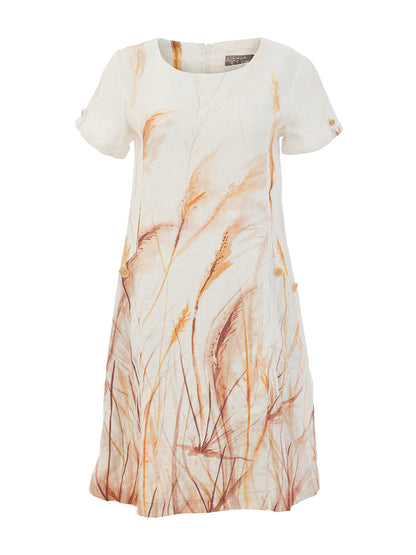 Vestido Linho Dolcezza “Reeds by the Shore” by Majella LeBlanc.