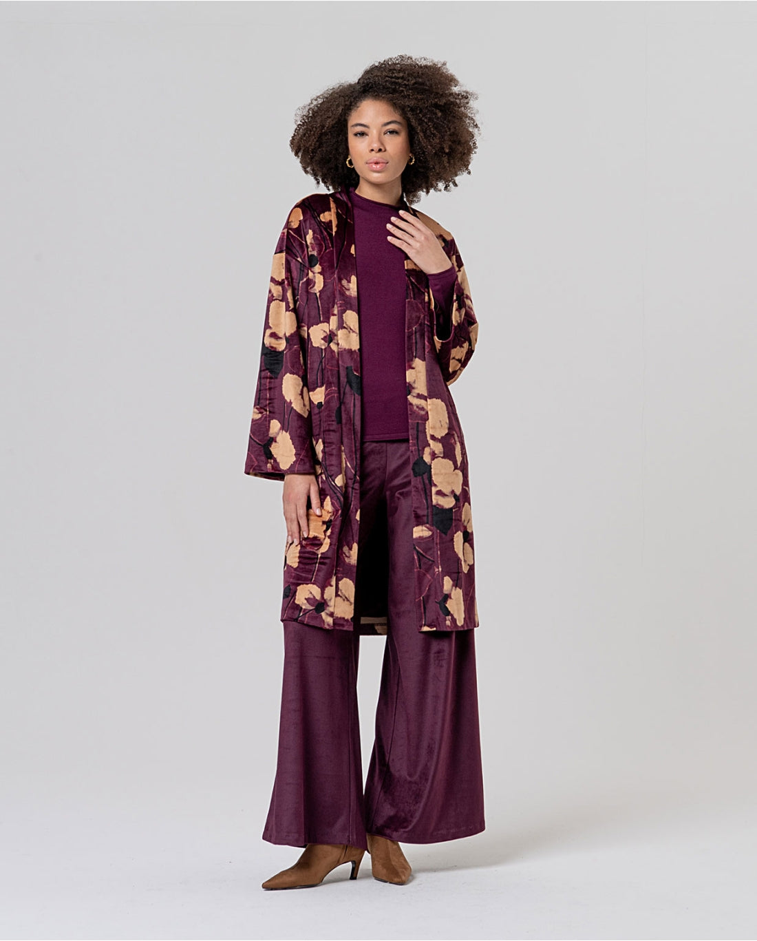 Camisola de Malha Fina com Meia Gola