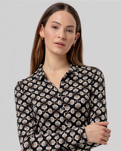 Camisa de Senhora Estampada Geométrica